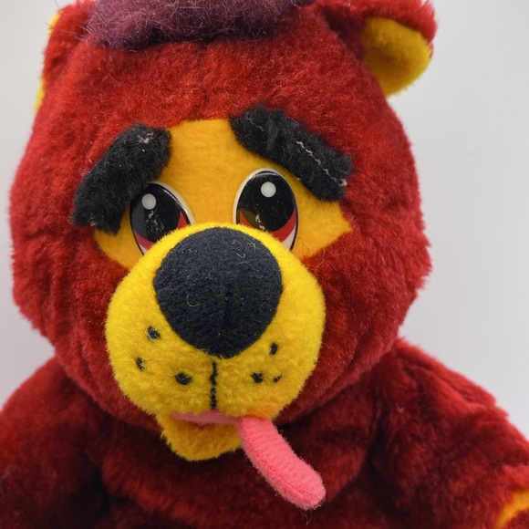 Vintage Nanco Tootsie Roll Pop Raspberry Plush Stuffed Animal Bear 1999 - Picture 2 of 14